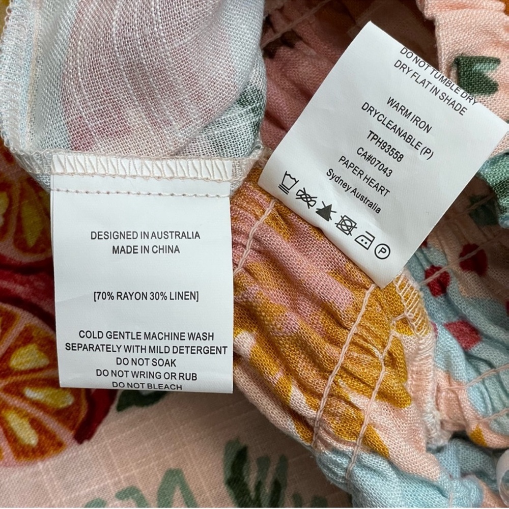 Anthropologie x Paper Heart Colorful Tropical Print Two-Piece Set - Picture 9 of 9